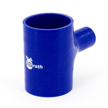 Manguera de silicona Bonrath en T de 25 mm - Longitud: 100 mm - Ø54 mm