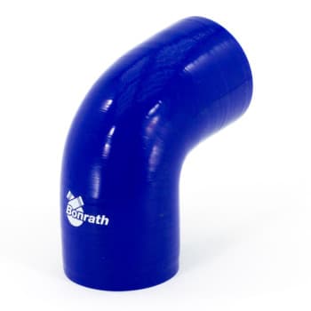 Manguera de silicona Bonrath con curva de 90 grados - Longitud: 50 mm - Ø41 mm