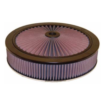 Bride K & N de 130 mm, diamètre de 14 '', hauteur de 117 mm avec couvercle X-Stream (66-3010)