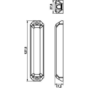 Juego de linternas BST VERT azul fija 11-30V