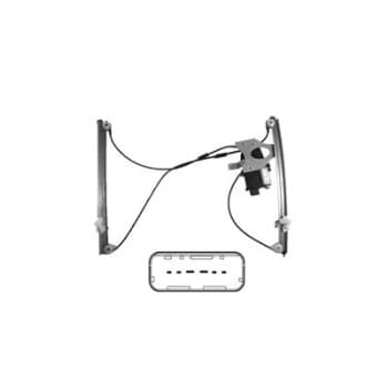 ELEVALUNAS ELÉCTRICO incluido MOTOR IZQUIERDO 2 puertas Con Comfort 4332261 Van Wezel