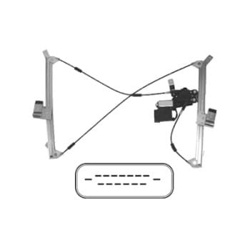 ELEVALUNAS ELÉCTRICO incluido MOTOR Derecho AUDI A3 2 puertas hasta 2003 con Comfort 0330266 Van Wezel