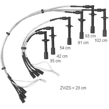 Juego de cables de bujía ZE746 Beru