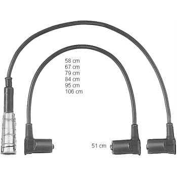 Juego de cables de bujía ZEF501 Beru