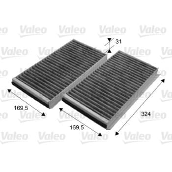 FILTRO DE AIRE DE HABIT??CULO: GRUPO BMW 698864 Valeo