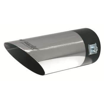 Embellecedor de escape Simoni Racing redondo/inclinado de acero inoxidable - Diámetro 60 mm - Longitud 175 mm - Montaje