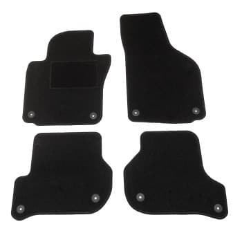 Alfombrillas de coche aptas para Skoda Octavia 2004-2008 4 piezas