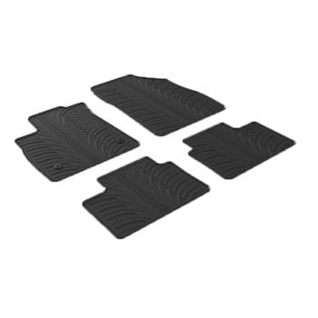 Alfombrillas de goma compatibles con Renault Talisman Sedán 3/2016 (4 piezas)