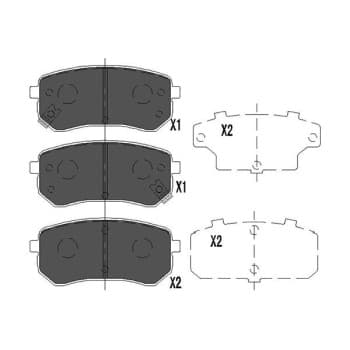 Juego de pastillas de freno KBP-4005 Kavo parts