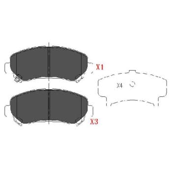 Juego de pastillas de freno KBP-6519 Kavo parts