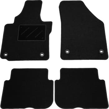 Alfombrillas de coche aptas para VW Touran 2003-2007 4 piezas