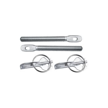 Juego de ganchos/pasadores universales para capó Simoni Racing - Acero inoxidable - Liberación rápida - Tipo 2