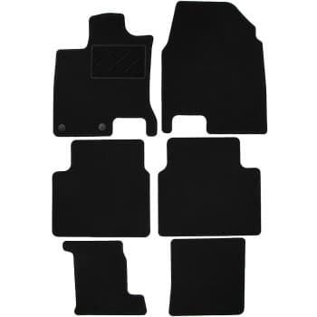 Alfombrillas de coche compatibles con Nissan Qashqai +2 2008- 6 piezas