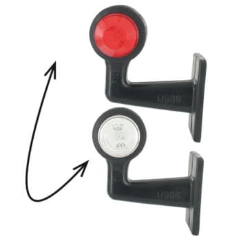 Lámpara de señalización LED de 120 mm en ángulo