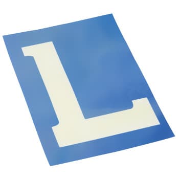 Etiqueta electrostática 'L'