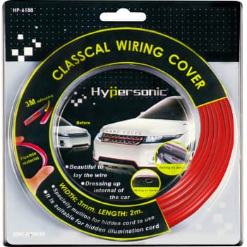 Franja roja flexible clásica 0,3x500cm (con cinta 3M)