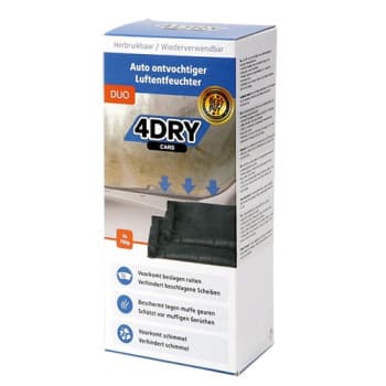Deshumidificador de coche reutilizable 4Dry DUO 2x750gr