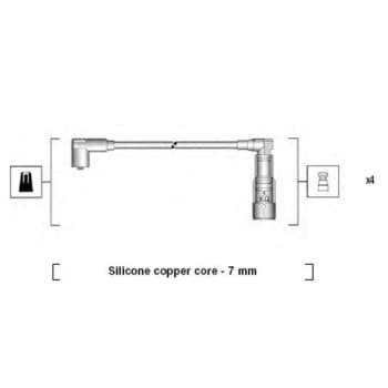 Juego de cables de bujía 941045300517 Magneti Marelli