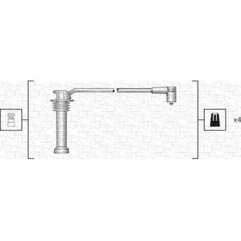 Juego de cables de bujía 941318111142 Magneti Marelli