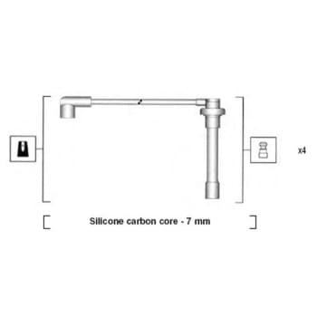Juego de cables de bujía 941315060893 Magneti Marelli