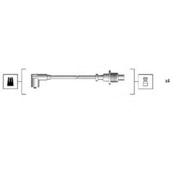 Juego de cables de bujía 941135160703 Magneti Marelli