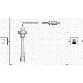Juego de cables de bujía 941318111192 Magneti Marelli
