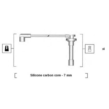 Juego de cables de bujía 941315010888 Magneti Marelli