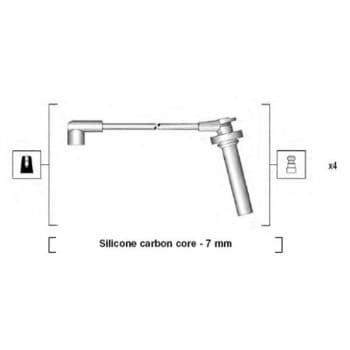 Juego de cables de bujía 941325070900 Magneti Marelli