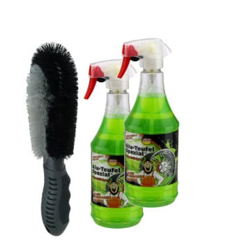 Cepillo y limpiador de llantas Combideal Alu-Teufel Spezial