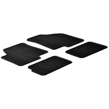 Alfombrillas de goma compatibles con Kia Soul 2009-2014 (diseño T, 4 piezas)
