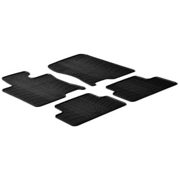Alfombrillas de goma compatibles con Honda Accord 2008- (T-Design, 4 piezas)