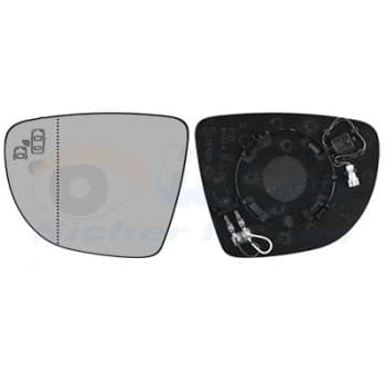 Verre de rétroviseur, rétroviseur extérieur * HAGUS * 4420835