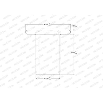 Remache de expansión, forro de freno de tambor