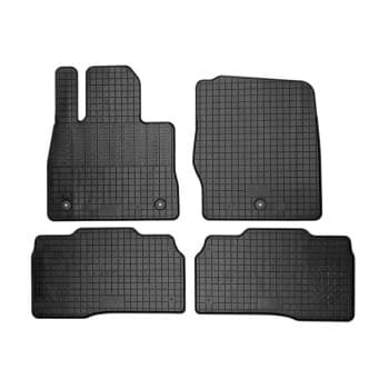 Alfombrillas de goma compatibles con Ford Explorer VI (U625) Híbrido 2020- (4 piezas con puntos de montaje)