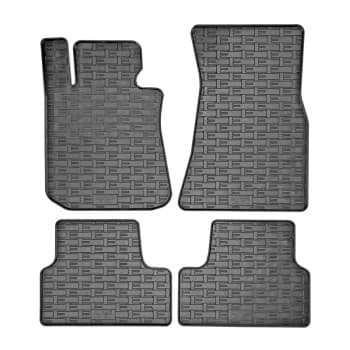Alfombrillas de goma compatibles con BMW i4 (G26) 2021- (4 piezas con puntos de montaje)