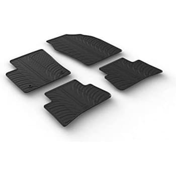 Alfombrillas de goma compatibles con Toyota C-HR 2016- (T-Design, 4 piezas)