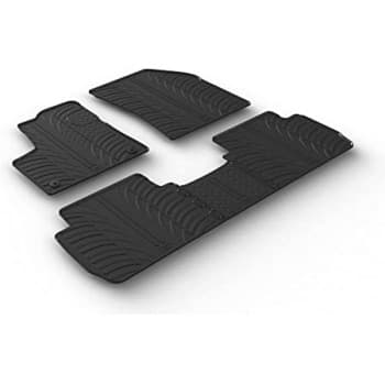Alfombrillas de goma aptas para Peugeot 5008 5/2017-