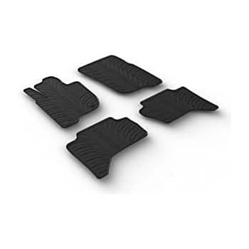 Alfombrillas de goma compatibles con Mitsubishi L200 (Triton) 2015-2019 (4 piezas)