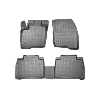 Alfombrillas de goma compatibles con Ford Galaxy III / Ford S-Max II 2015+ (incl. Facelift / 5 y 7 plazas)