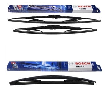 Paquete económico de escobillas limpiaparabrisas Bosch 531 + H402