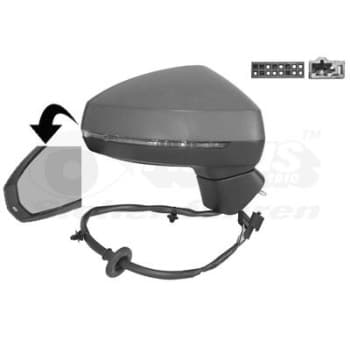 ESPEJO EXTERIOR ELÉCTRICO TOTALMENTE DERECHO 0337818 Hagus