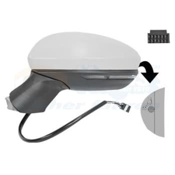 ESPEJO EXTERIOR ELÉCTRICO TOTALMENTE IZQUIERDO 4422827 Hagus