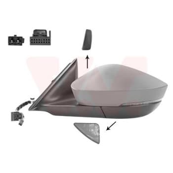 ESPEJO EXTERIOR ELÉCTRICO TOTALMENTE IZQUIERDO 7647827 Hagus