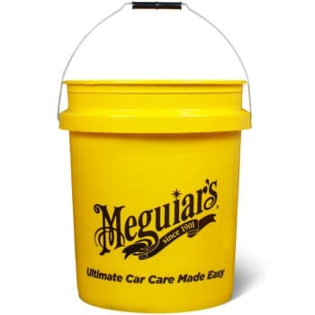 Cubo amarillo de Meguiars (sin protector de arena)