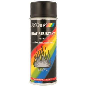 Pintura resistente al calor Motip - Negra - 400 ml