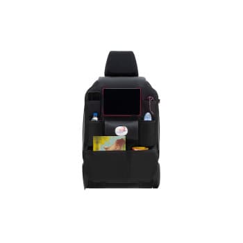 Organizador universal para asientos de coche - Cuero PVC negro