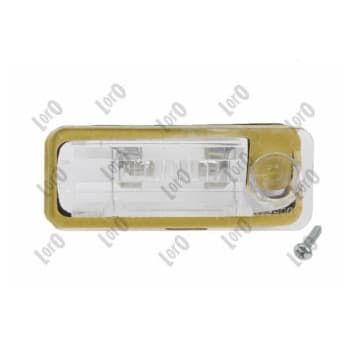 Lámpara de matrícula