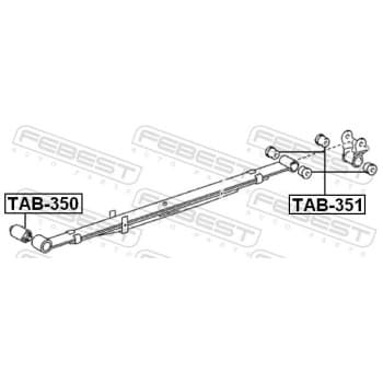 Coussinet de palier, ressort à lames