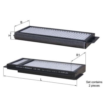 Filtro interior LAK 346/S Mahle