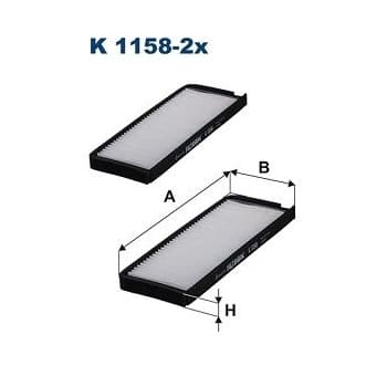Filtro interior K 1158-2x Filtron